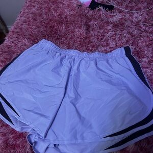 Nike Women's Blue and Black Athletic Shorts